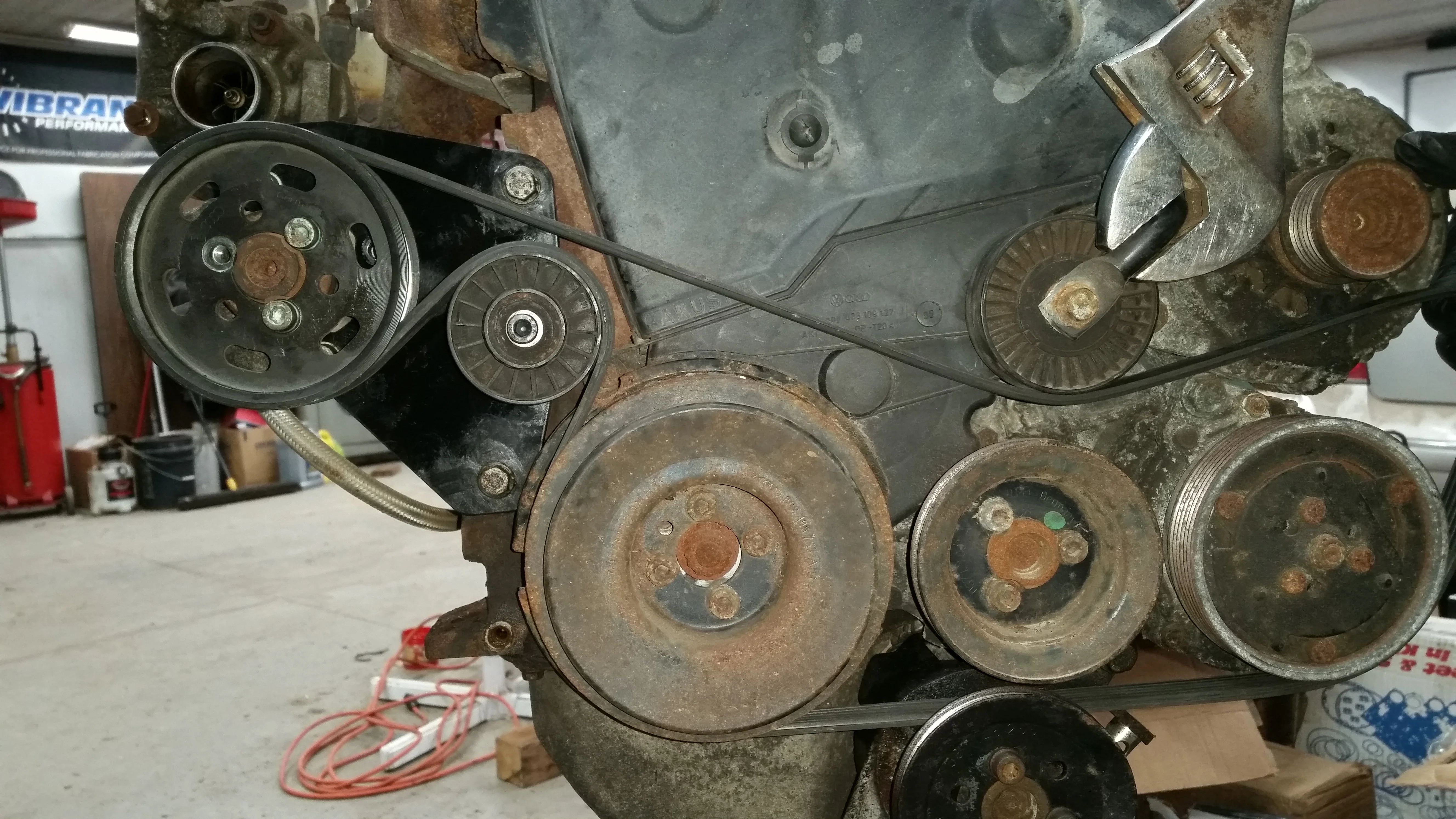 1Z/AHU Power Steering Pump Bracket Kit For Swaps